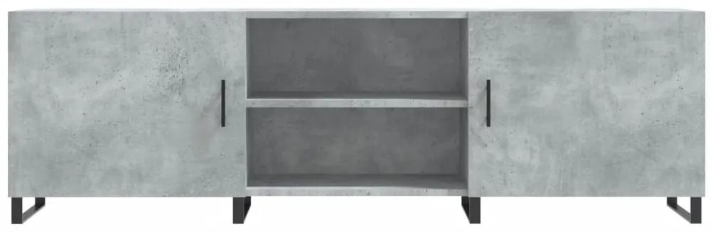 vidaXL Έπιπλο Τηλεόρασης Γκρι Σκυροδέματος 150x30x50 εκ. Επεξ. Ξύλο