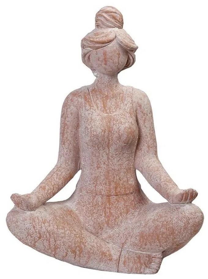 Γυναικεία Φιγούρα Yoga Ανοιxτά Χέρια KUN312 38x22,5x50cm Somon Espiel Magnesium