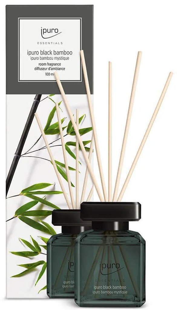 DIFFUSER ΑΡΩΜΑΤΙΚΟΥ ΧΩΡΟΥ 100ml IPURO - ESSENTIALS BLACK BAMBOO