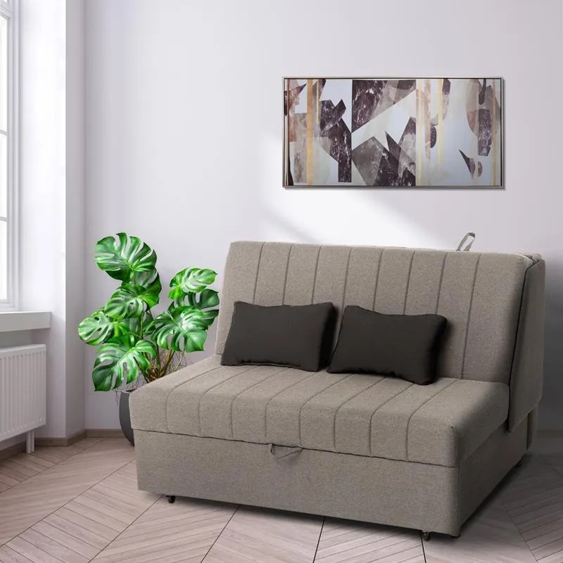 Καναπές Διθέσιος New Montana Fylliana Γκρί - Σκούρο Γκρί 145x100x92 εκ. 145x100x92 εκ.