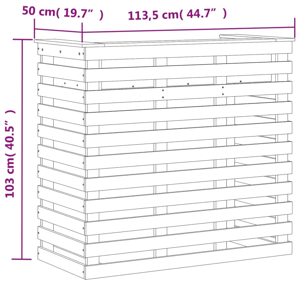 ΤΡΑΠΕΖΙ ΜΠΑΡ ΕΞ. ΧΩΡΟΥ ΛΕΥΚΟ 113,5X50X103 ΕΚ. ΜΑΣΙΦ ΠΕΥΚΟ 832531