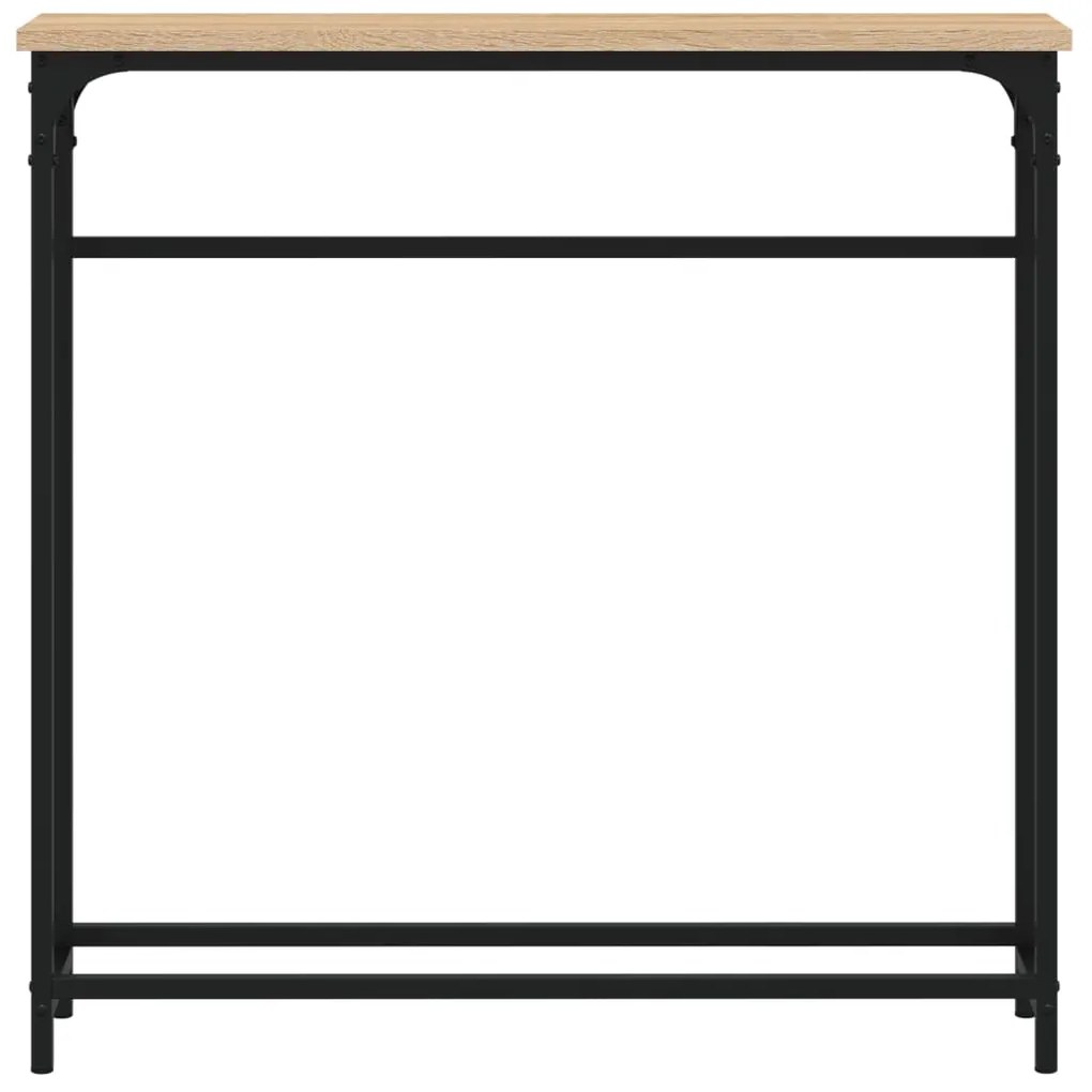 vidaXL Κονσόλα Τραπεζιού Sonoma Δρυς 75 x 19,5 x 75 εκ. από Τεχνητό Ξύλο