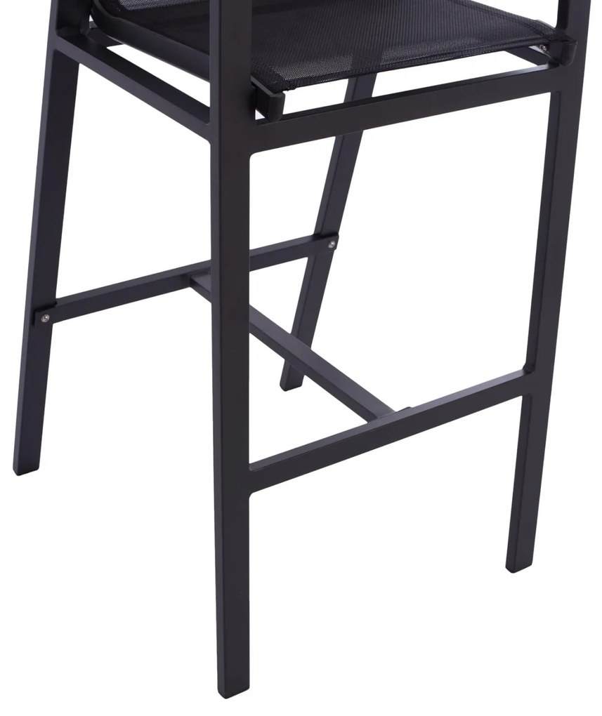 Σκαμπό Μπαρ C5790.02 Ανθρακί Αλουμινίου με Polywood 52x58x108 εκ. 52x58x108 εκ.