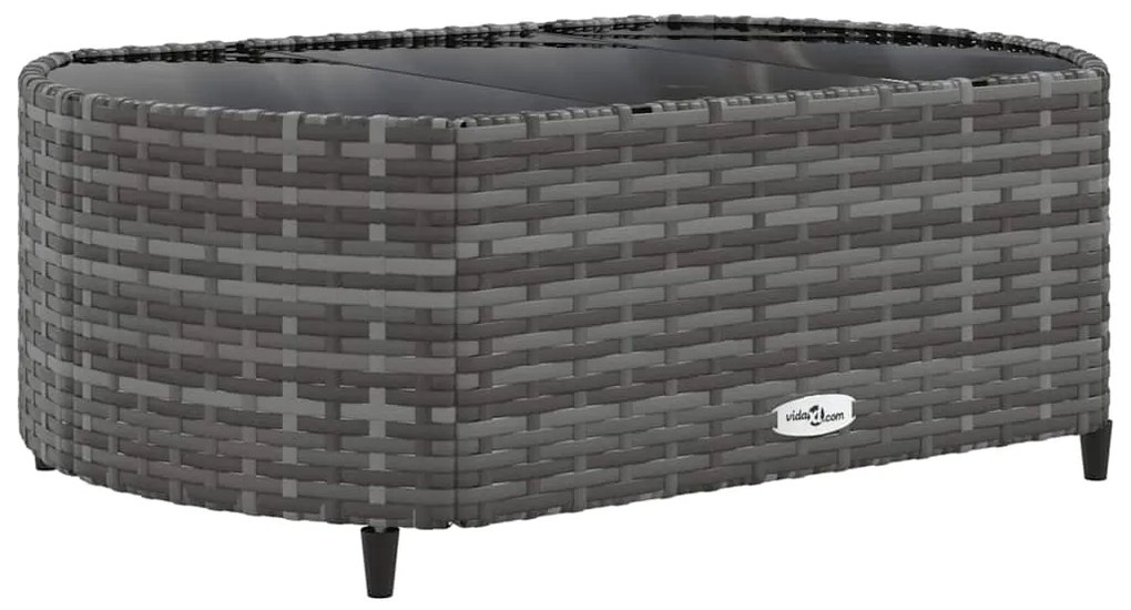 vidaXL Σαλόνι Κήπου Σετ 8 Τεμαχίων Γκρι Συνθετικό Ρατάν με Μαξιλάρια