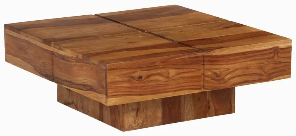 vidaXL Τραπεζάκι Σαλονιού 80 x 80 x 30 εκ. από Μασίφ Ξύλο Ακακίας