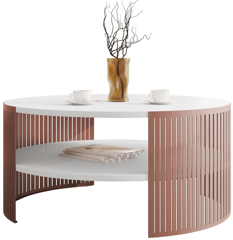 Τραπεζάκι σαλονιού Fikoli Ember-Leuko