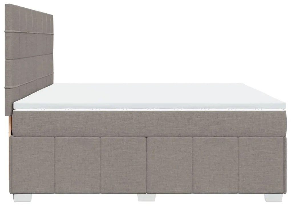 ΚΡΕΒΑΤΙ BOXSPRING ΜΕ ΣΤΡΩΜΑ TAUPE 200X200 ΕΚ. ΥΦΑΣΜΑΤΙΝΟ 3294079