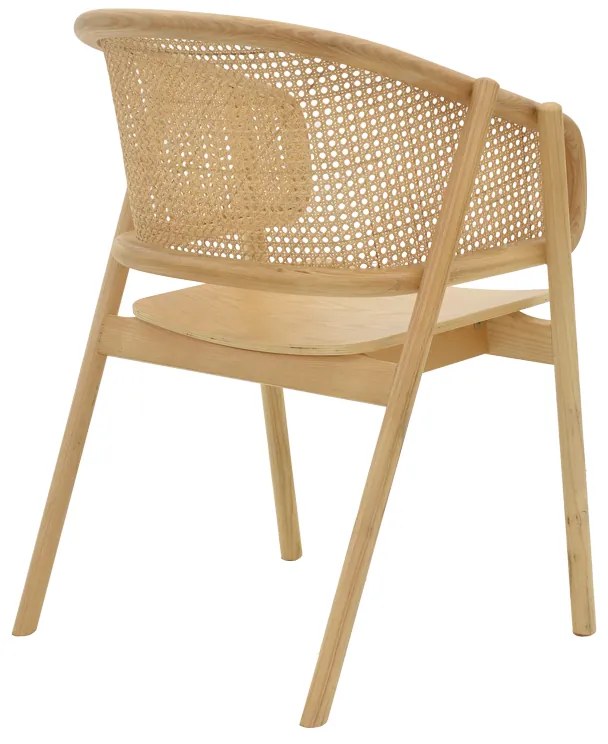 ΠΟΛΥΘΡΟΝΑ WENZY PAKOWORLD ΦΥΣΙΚΟ RATTAN - ΜΑΣΙΦ ΞΥΛΟ TOON 58X58X82ΕΚ