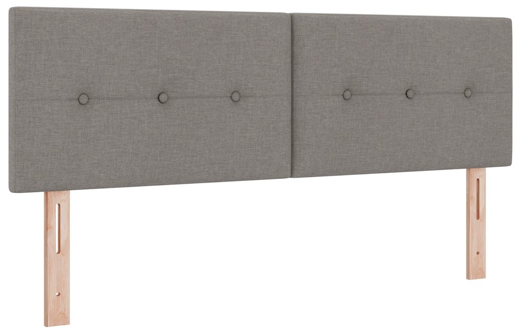 vidaXL Κρεβάτι με Σπαστή Βάση και Στρώμα Ταυπέ 140x200 εκ Υφασμάτινο