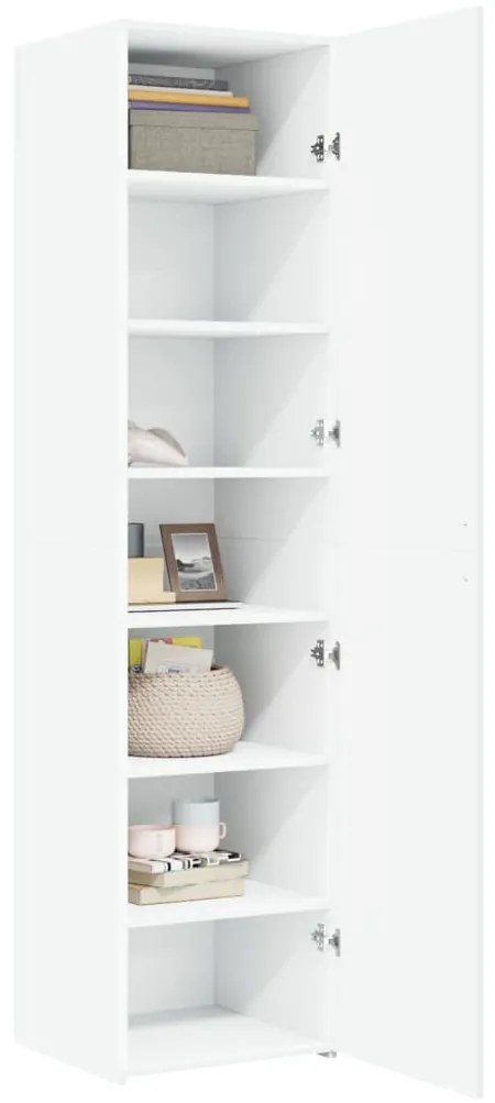 vidaXL Ντουλάπι Λευκό 45x42,5x185 εκ. από Επεξεργασμένο Ξύλο