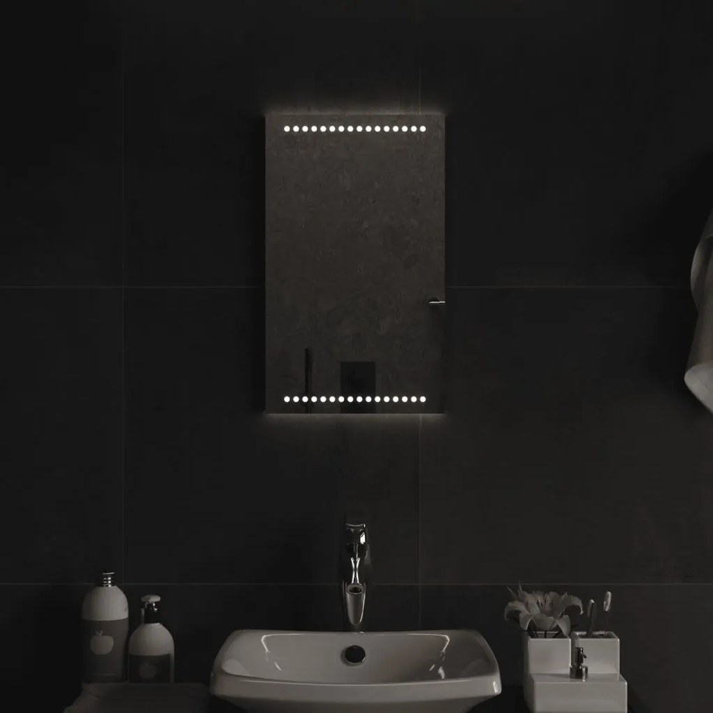 vidaXL Καθρέφτης Μπάνιου με LED 30x50 εκ.
