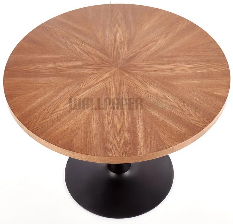 Carma Τραπέζι Στρογγυλό Ξύλινο 100x100x75
