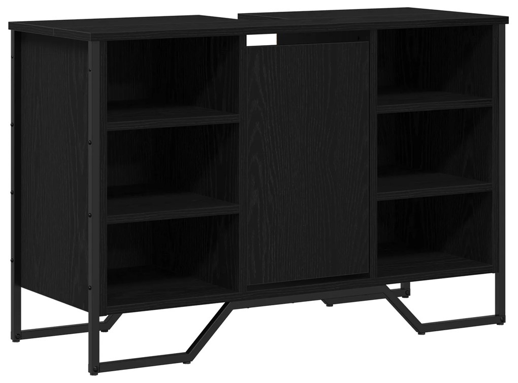 vidaXL ντουλάπα σιντριβανιού Μαύρη Δρυς 91x35x60 εκ Επεξεργασμένο Ξύλο