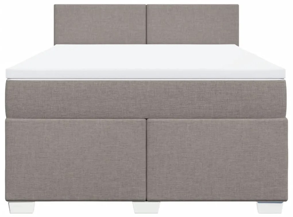 ΚΡΕΒΑΤΙ BOXSPRING ΜΕ ΣΤΡΩΜΑ TAUPE 140X190 ΕΚ. ΥΦΑΣΜΑΤΙΝΟ 3288180