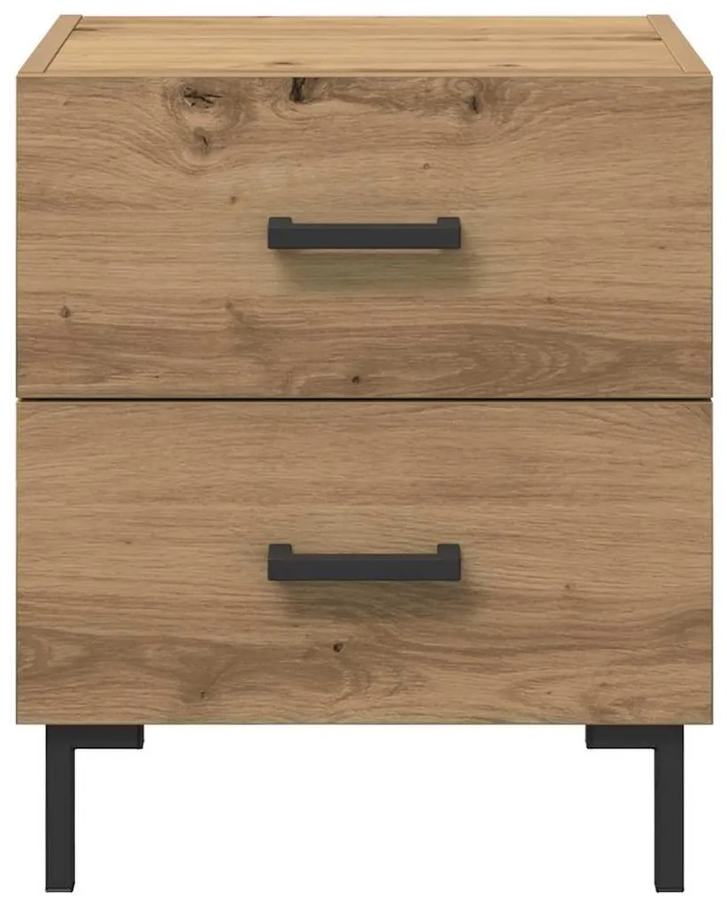 vidaXL Κομοδίνο 2 pcs Artisan Oak 40 x 35 x 47,5 εκ Επεξεργασμένο ξύλο