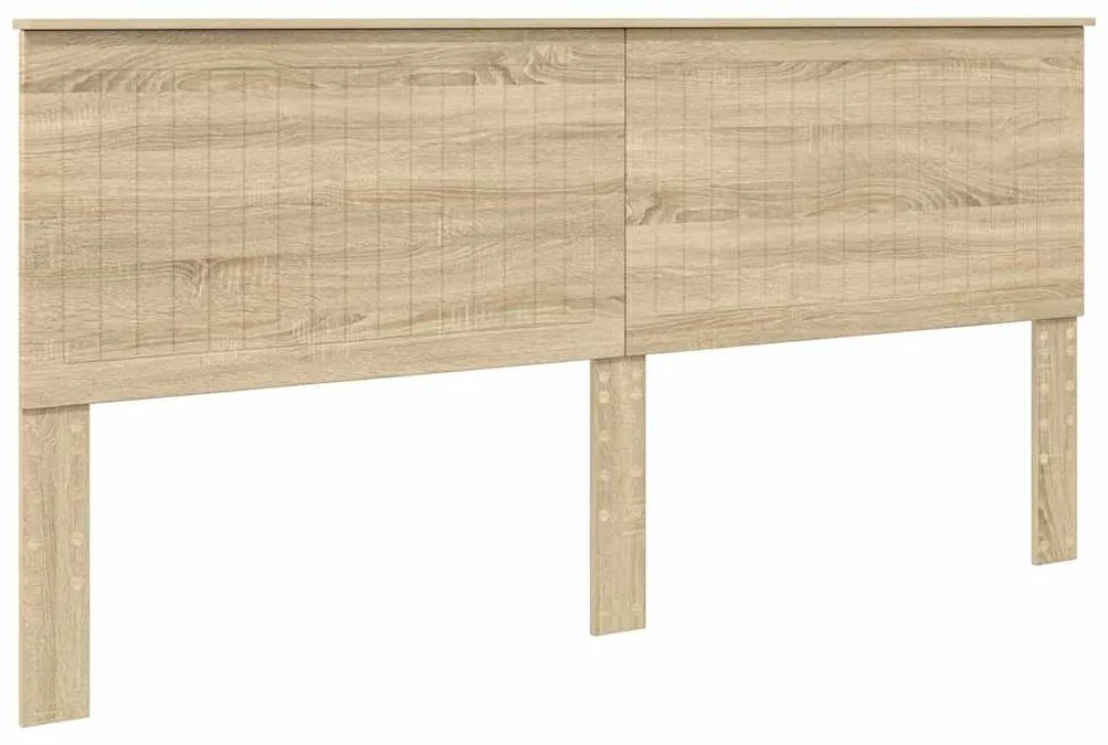 vidaXL Κεφαλάρι με κεφαλάρι Δρύς Sonoma 200 cm Επεξεργασμένο ξύλο