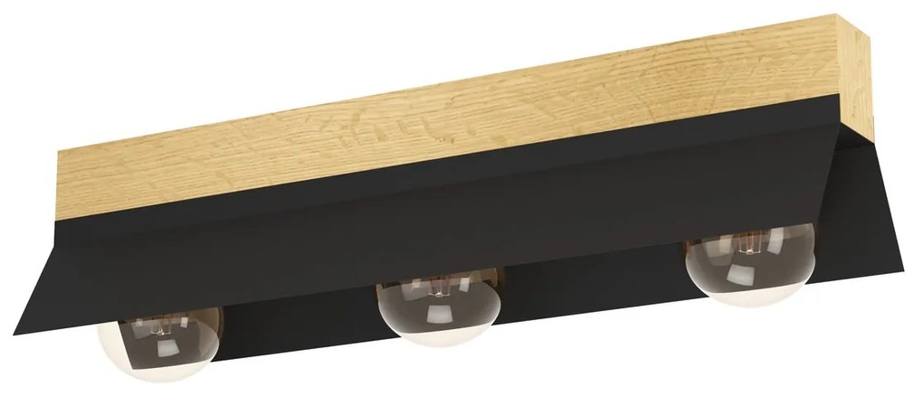 Φωτιστικό Οροφής Eglo 900443 TARRAFO Καφέ (Brown)|Μαύρο Ματ (Black Mat)