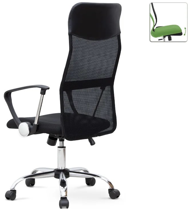 Καρέκλα γραφείου Marco Megapap με ύφασμα Mesh χρώμα μαύρο 62x59x110/120εκ.