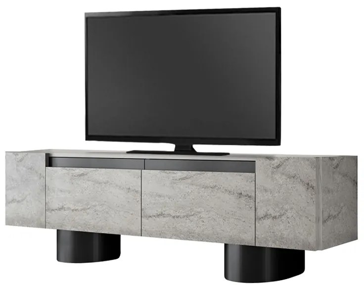Έπιπλο τηλεόρασης Haven Megapap χρώμα travertine 180x30x50εκ.