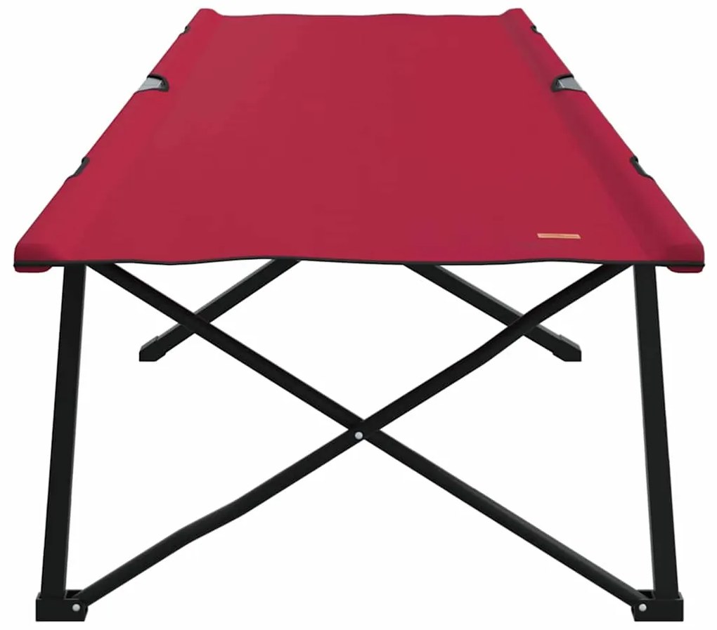 vidaXL Αναδιπλούμενο Κρεβάτι Κάμπινγκ 2 pcs Κόκκινο 206 x 76 x 74 εκ