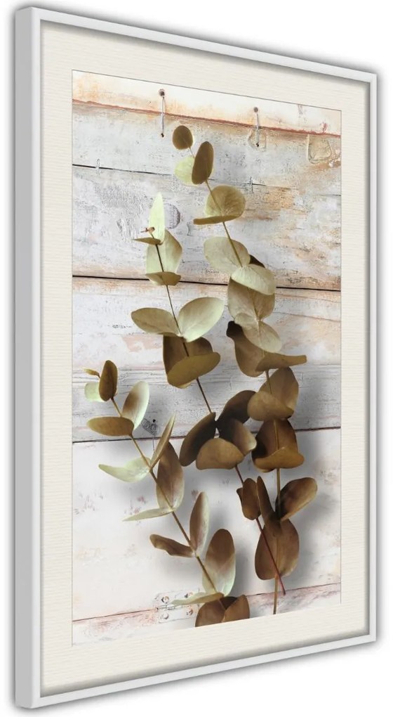 Αφίσα - Decorative Twigs - 20x30 - Χρυσό - Με πασπαρτού