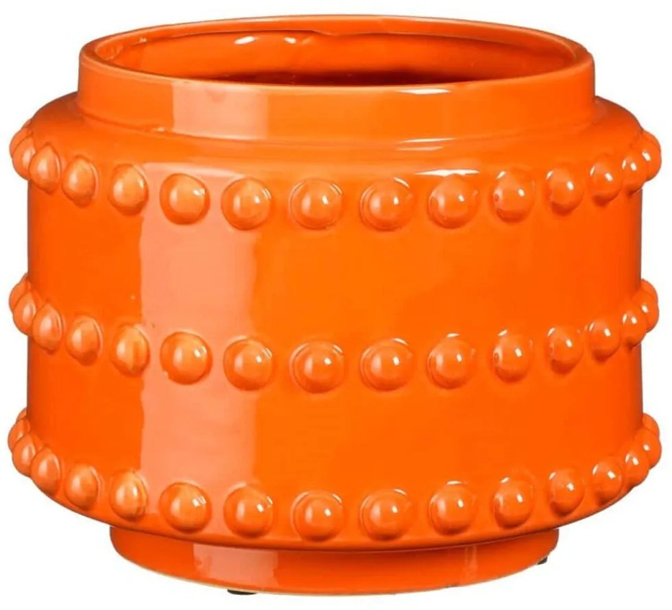 Κασπώ Boaz 6580-8 21x21x16,5cm Orange Supergreens Κεραμικό