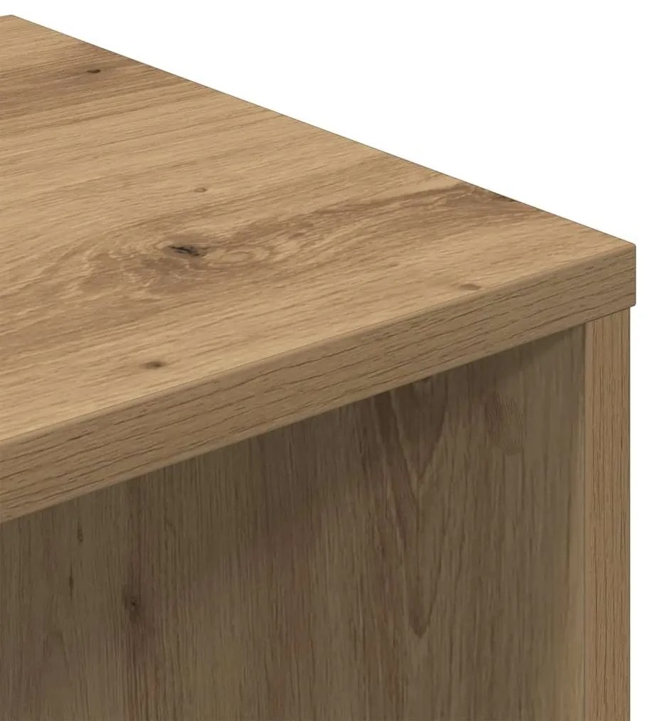 Βιβλιοθήκη Artisan Δρυς 34x31x112 εκ. Επεξεργασμένο Ξύλο - Καφέ