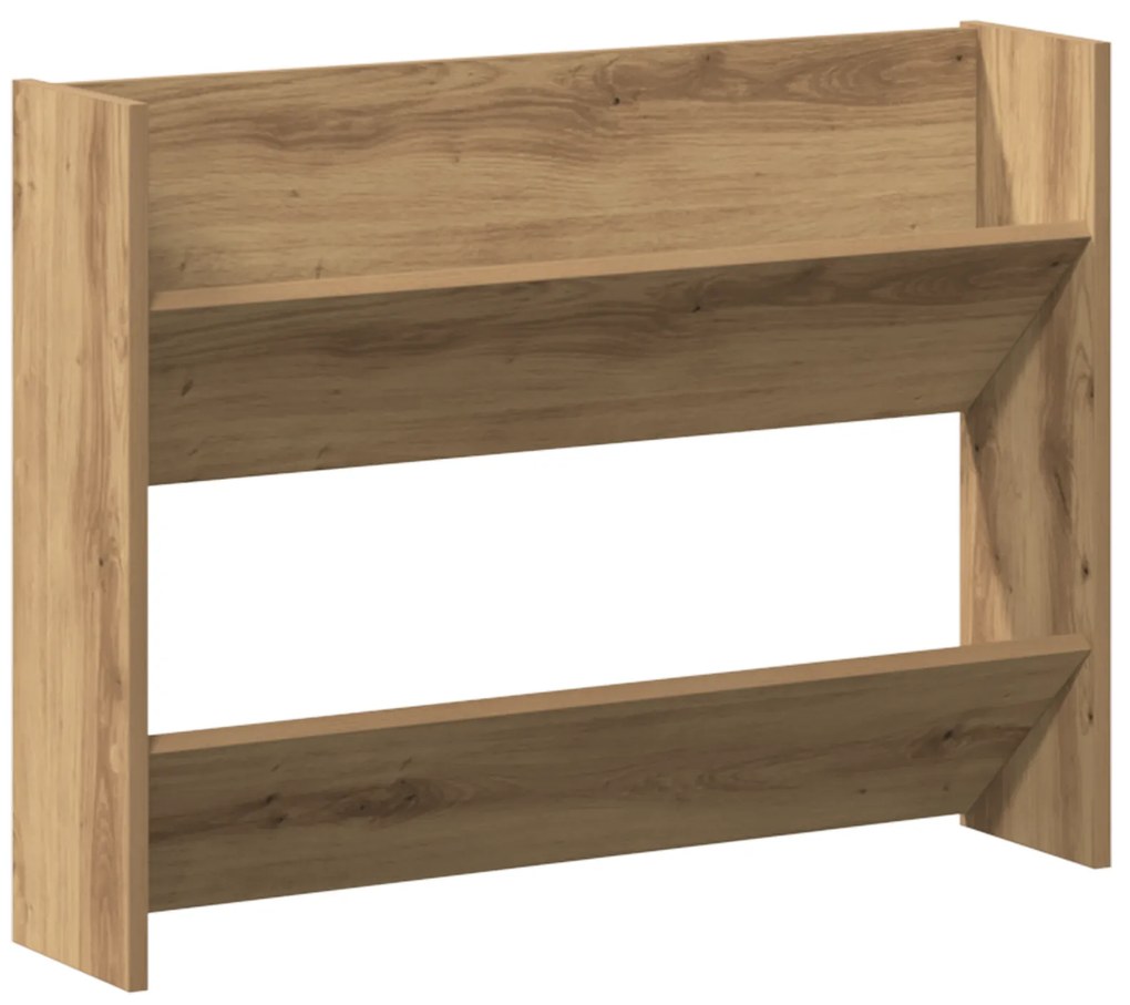 vidaXL Ντουλάπες παπουτσιών τοίχου 2 pcs artisan δρυς 60 x 18 x 60 εκ