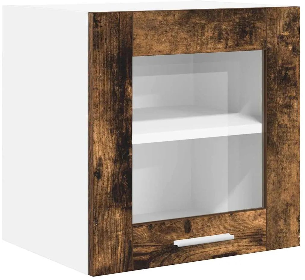 vidaXL Κρεμαστό ντουλάπι Riga 2 pcs Καπνιστό Δρύς 40 x 31 x 40 εκ.