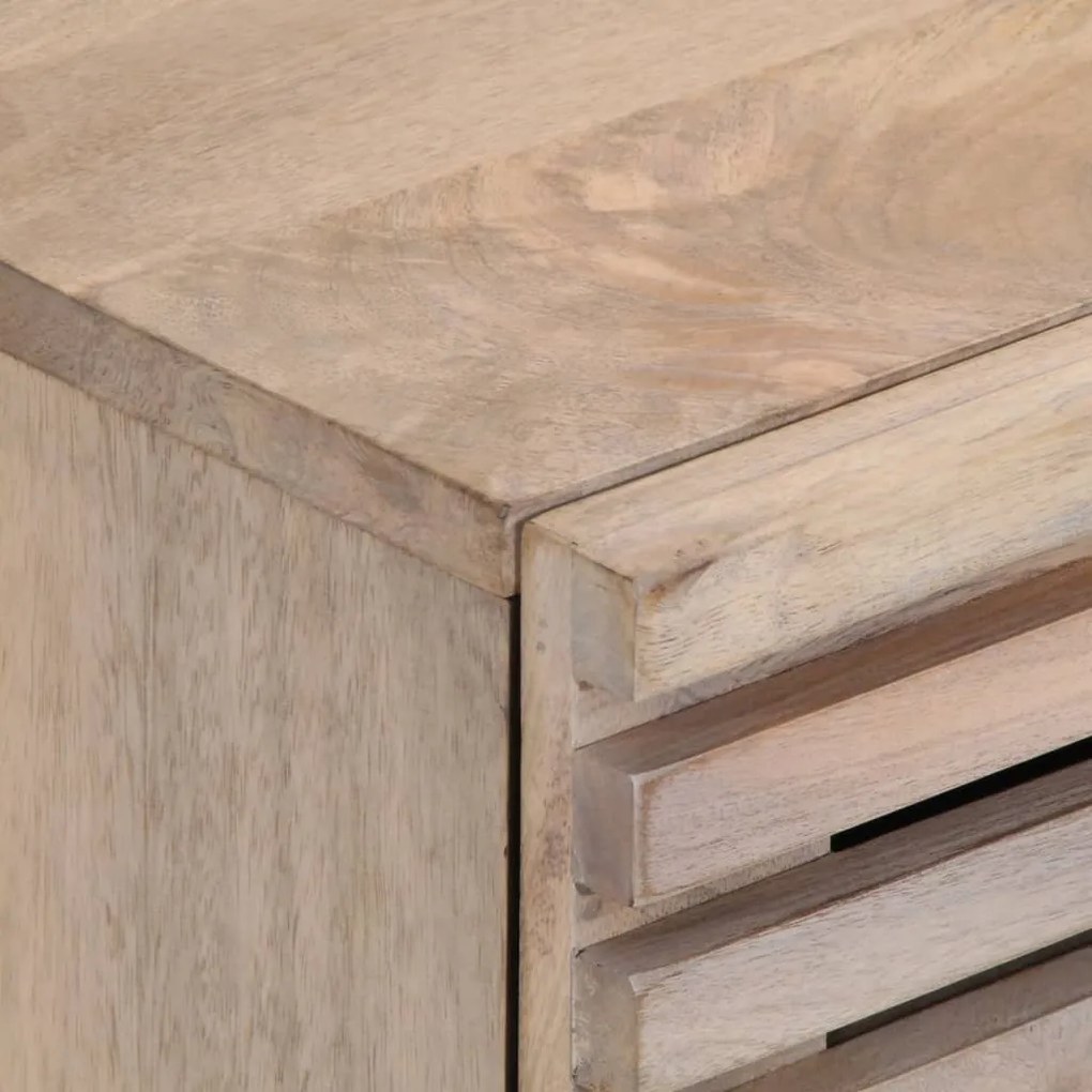 vidaXL Κομοδίνα 2 τεμ. 40x34x46 εκ. από Μασίφ Ξεβαμμένο Ξύλο Μάνγκο