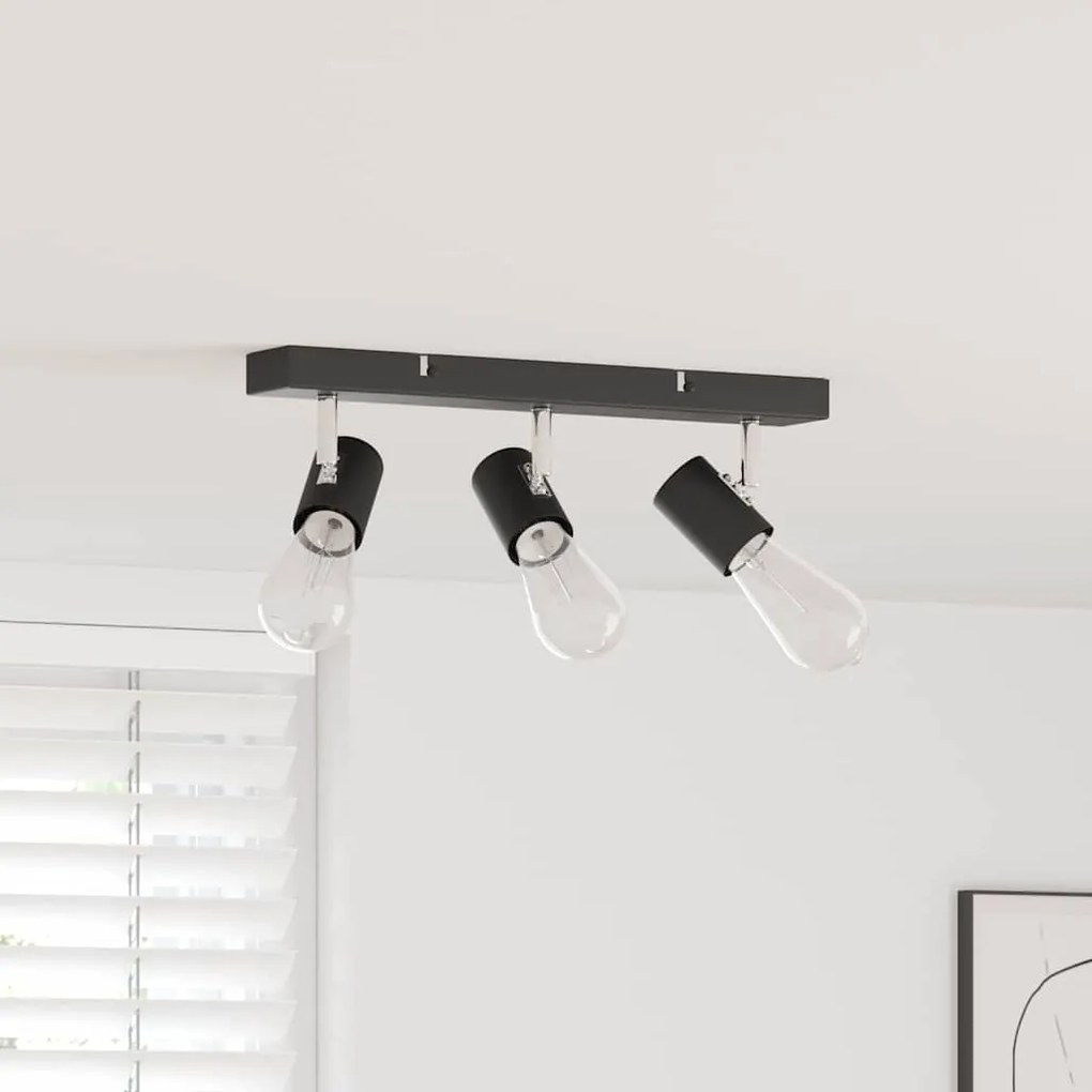 vidaXL Σποτ οροφής Μαύρο 38 x 6.5 x 11.5 εκ Ατσάλι