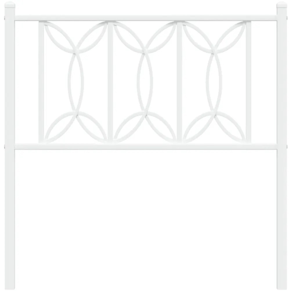 vidaXL Κεφαλάρι Λευκό 75 εκ. Μεταλλικό