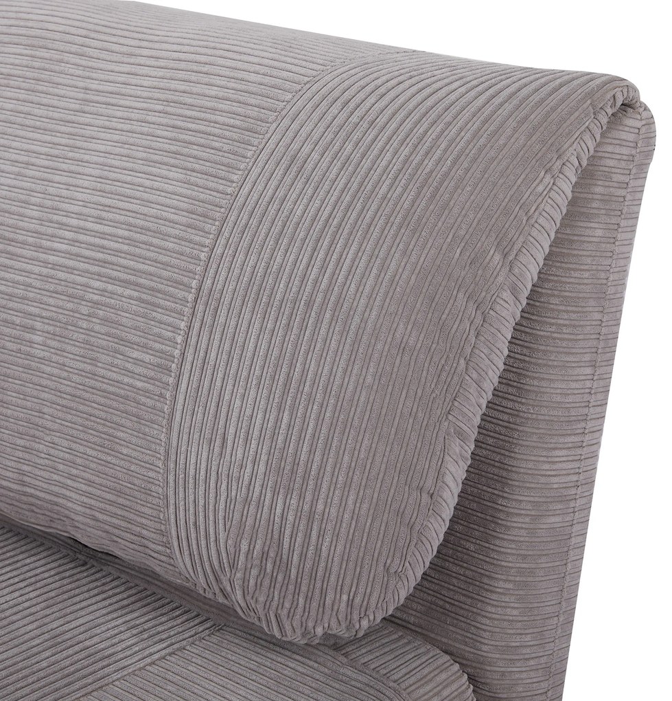 HOMCOM Πολυθρόνα-Κρεβάτι 2-σε-1, Καναπές-Κρεβάτι, έως 200 kg, Ρυθμιζόμενο προσκέφαλο, Υφή κοτλέ 82 cm x 89 cm x 83 cm Γκρι