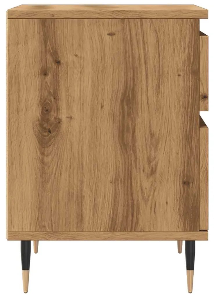vidaXL Κομοδίνο τεχνίτης Δρυς 40x35x50 εκ. από Επεξεργασμένο Ξύλο