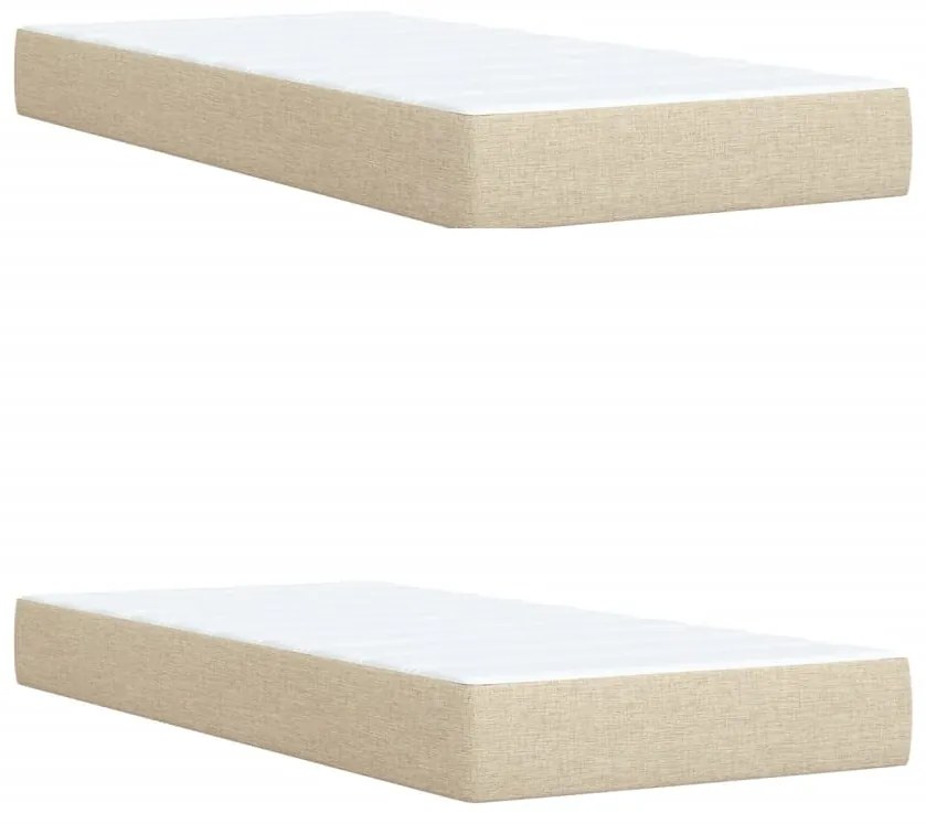 ΚΡΕΒΑΤΙ BOXSPRING ΜΕ ΣΤΡΩΜΑ ΚΡΕΜ 200X200 ΕΚ. ΥΦΑΣΜΑΤΙΝΟ 3292907