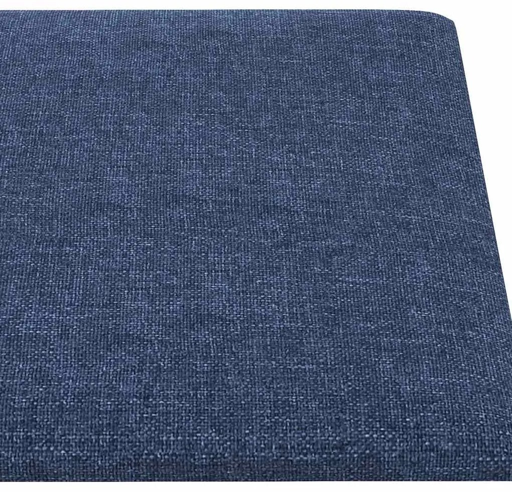 vidaXL Πάνελ Τοίχου 12 τεμ. Μπλε 90 x 30 εκ. 3,24 μ Υφασμα