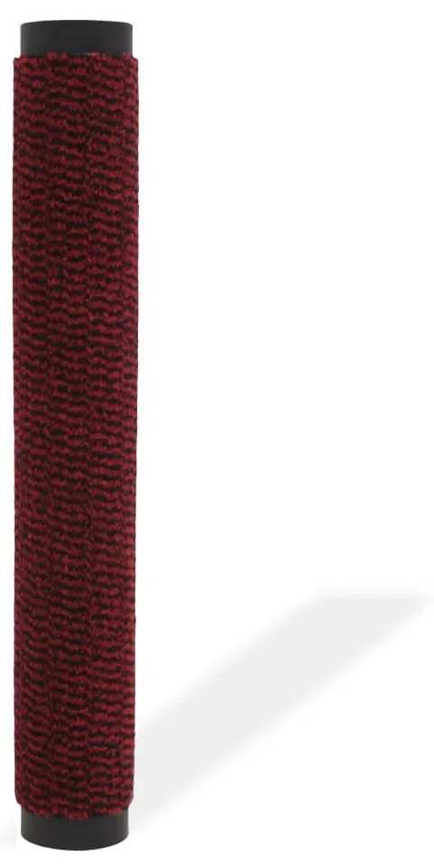 vidaXL Πατάκι Απορροφητικό Σκόνης Ορθογώνιο Κόκκινο 120x180εκ Θυσανωτό