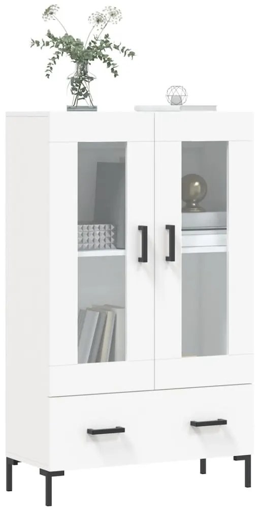 vidaXL Ντουλάπα Λευκή 69,5 x 31 x 115 εκ. από Επεξεργασμένο Ξύλο