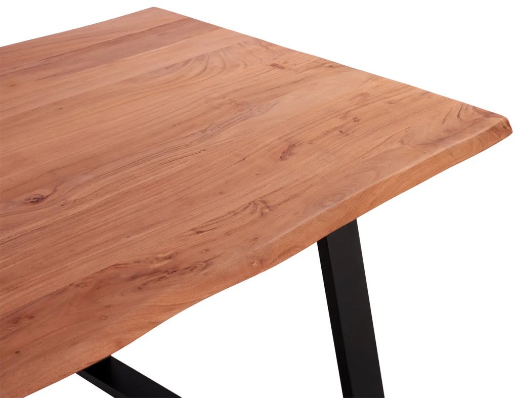 ΤΡΑΠΕΖΙ ΤΡΑΠΕΖΑΡΙΑΣ SOFIA SLIM HM8501.11 ΑΠΟ ΜΑΣΙΦ ΞΥΛΟ ΑΚΑΚΙΑΣ 200x100x77Υ εκ.