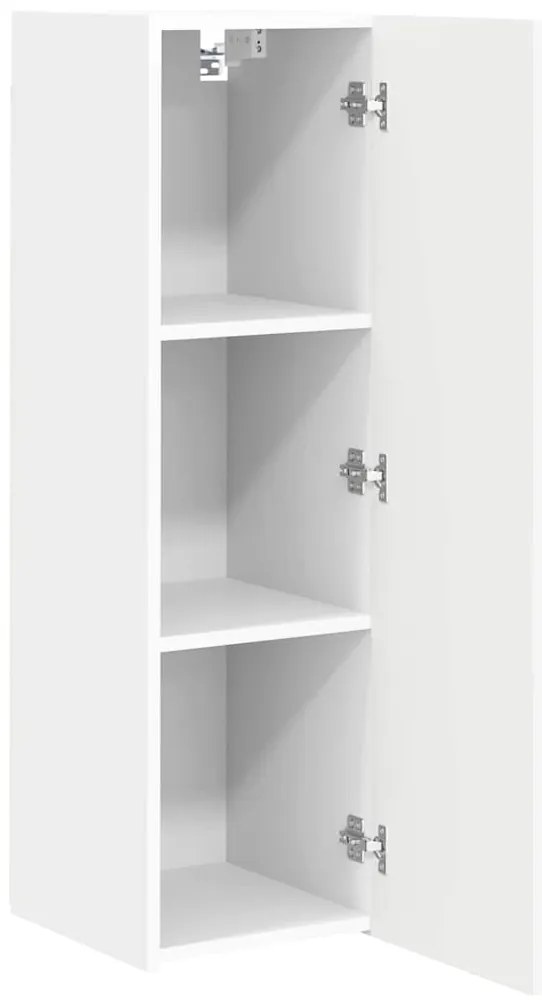 vidaXL Ντουλάπι Τηλεόρασης Τοίχου 2 pcs Λευκό 30 x 31 x 100 εκ.