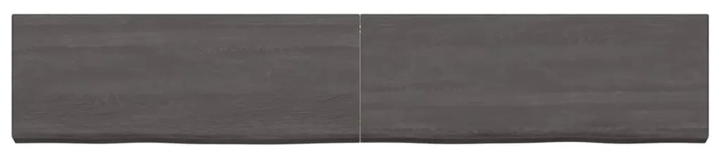 vidaXL Πάγκος Μπάνιου Σκούρο Καφέ 160x30x(2-4) εκ. Επεξεργ. Μασίφ Ξύλο