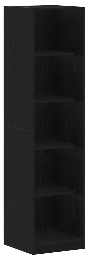 vidaXL Ντουλάπα  Μαύρης Δρυς 50x50x200 εκ σε Επεξεργασμένο Ξύλο