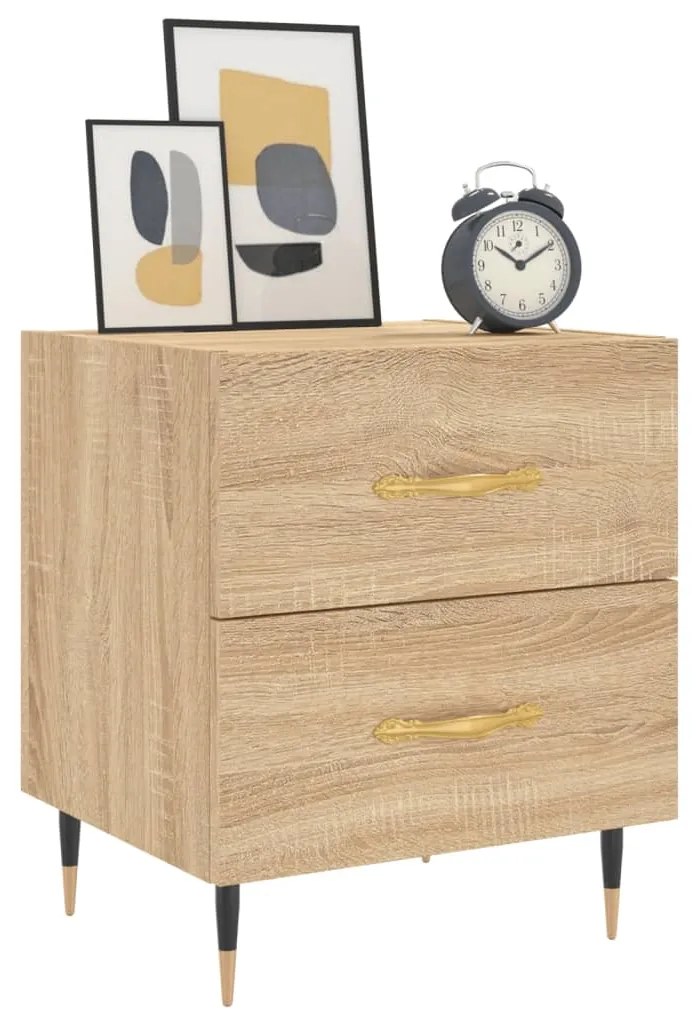vidaXL Κομοδίνο Sonoma Δρυς 40 x 35 x 47,5 εκ. από Επεξεργασμένο Ξύλο