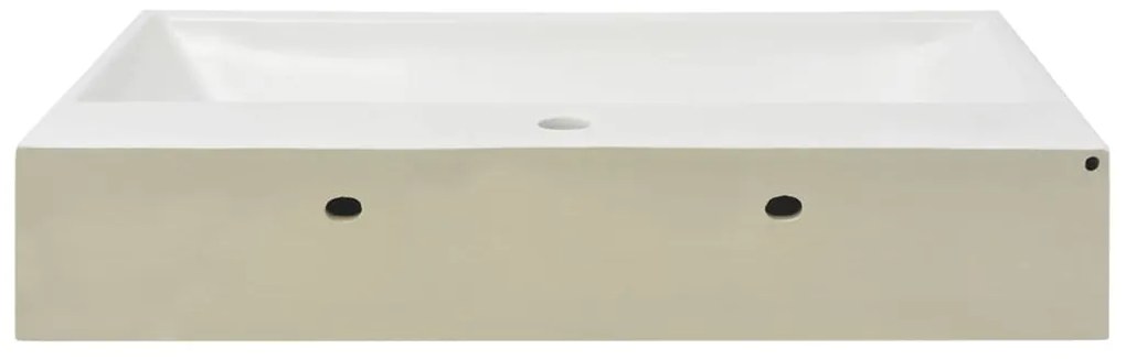 vidaXL Νιπτήρας με Οπή Βρύσης Λευκός 76 x 42,5 x 14,5 εκ. Κεραμικός