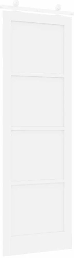 vidaXL Σετ Συρόμενης Πόρτας Λευκό 78 x 232 cm