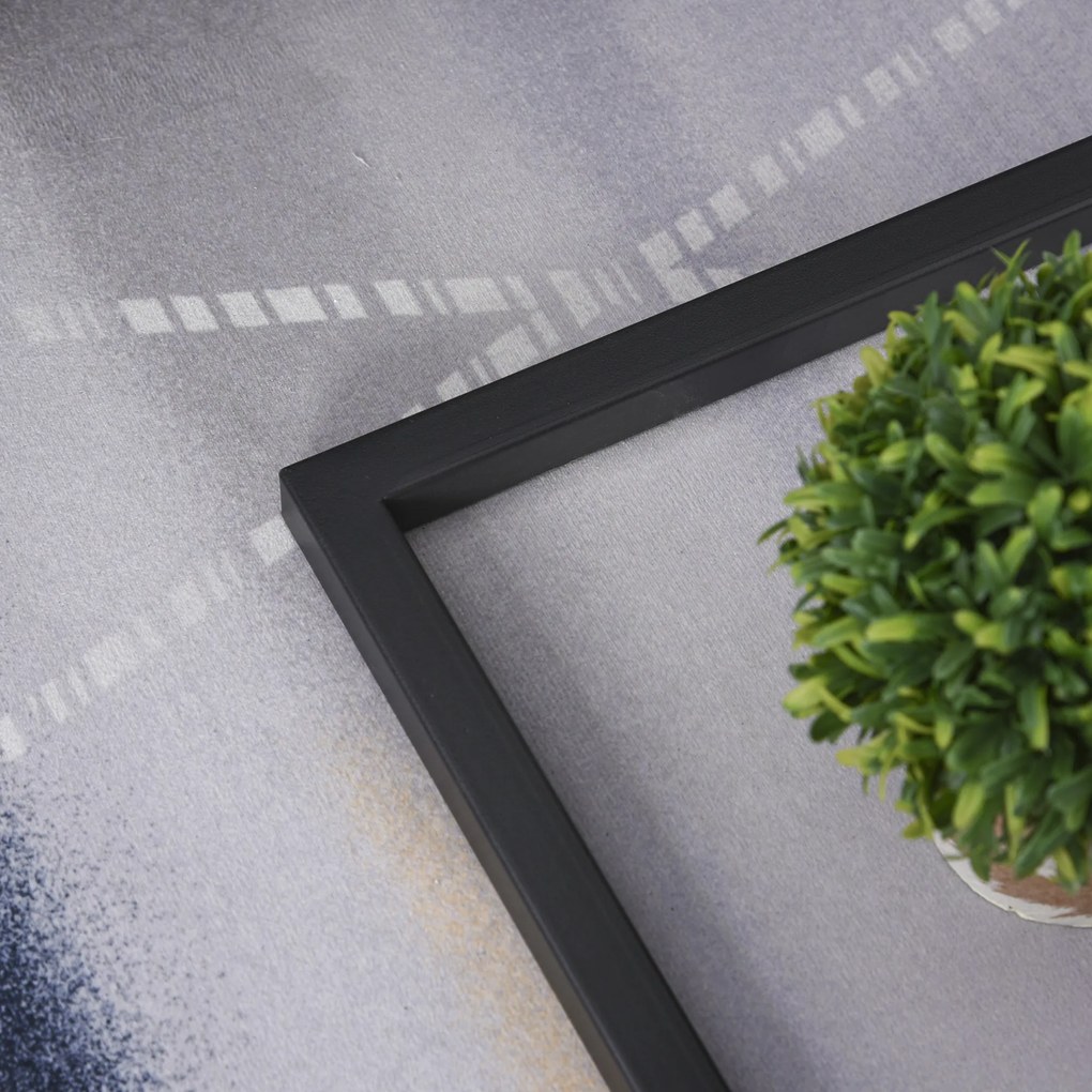 HOMCOM Κομοδίνο, σχήμα C, εξοικονόμηση χώρου, νυχτερινό τραπέζι/τραπέζι σαλονιού, όψη μαρμάρου, 45 x 30 x 51,5 cm