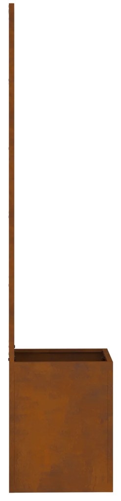 vidaXL Οθόνη Ιδιωτικότητας Κήπου Floral Σκ rusty 32 x 140 εκ.