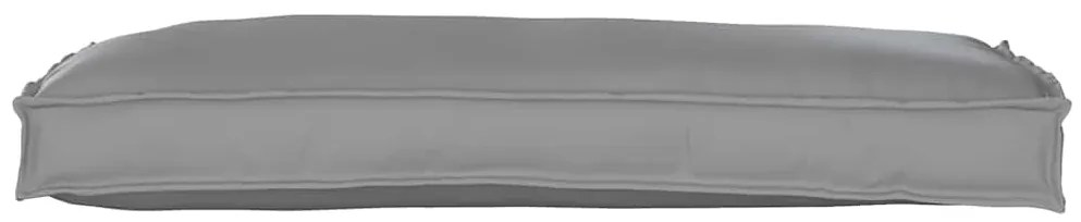 vidaXL Μαξιλάρια Παλέτας για Πάγκο 2 τμχ Γκρι 100 x 40 x 8 εκ, Ύφασμα Oxford