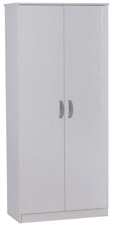 Zelia two-leaf wardrobe in white  shade 79x42x180cm 79x42x180 εκ.