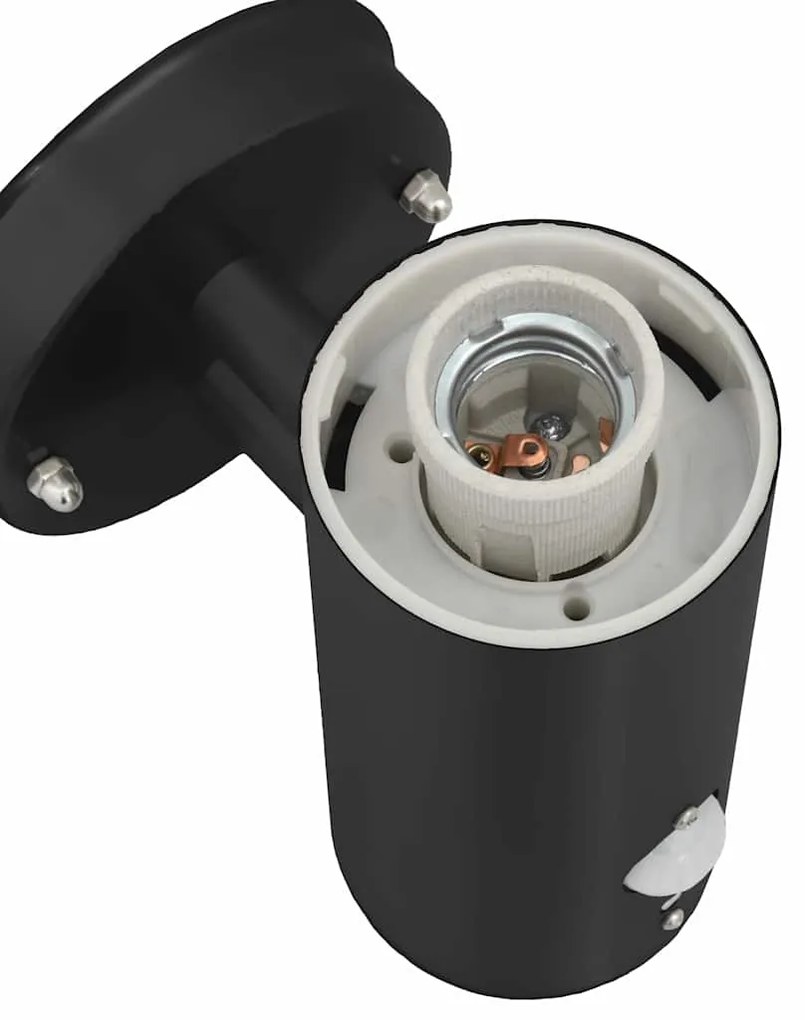 vidaXL Φωτιστικό Τοίχου Για Εξωτερικούς Χώρους Μαύρο 15 x 7,5 x 33 εκ